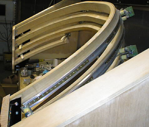 Curved bolster shell